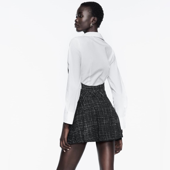 ZARA CONTRASTING STRUCTURED DRESS BLOGGERES FAVORITE - Picture 9 of 11